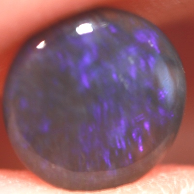 SOLID BLACK CRYSTAL OPAL Deep purple